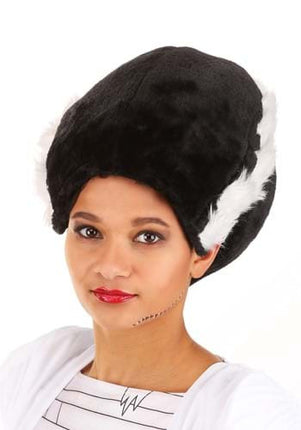 Bride of Frankenstein Plush Hat- worn by model