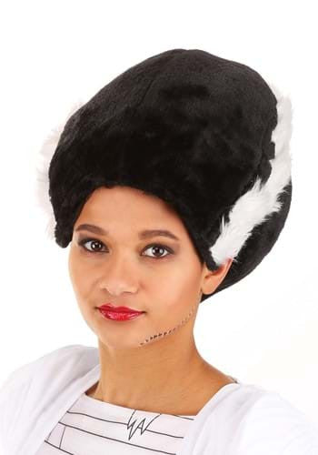 Bride of Frankenstein Plush Hat- worn by model
