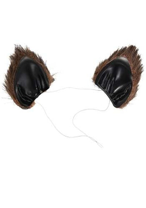 Brown Cat Ears & Tail Kit- ears front view