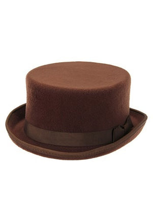 Brown John Bull Top Hat- front view