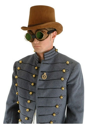 Brown Coachman Top Hat- worn by model