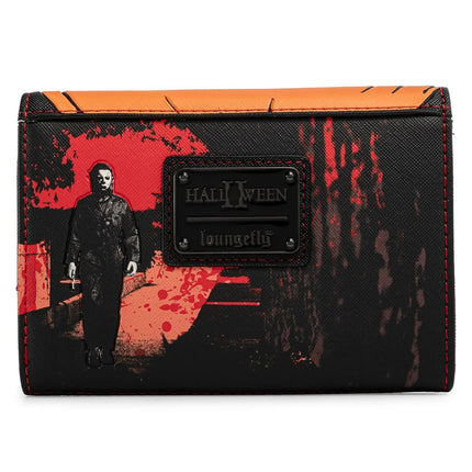 Halloween 2 Michael Myers Pumpkin Trifold Wallet- back view