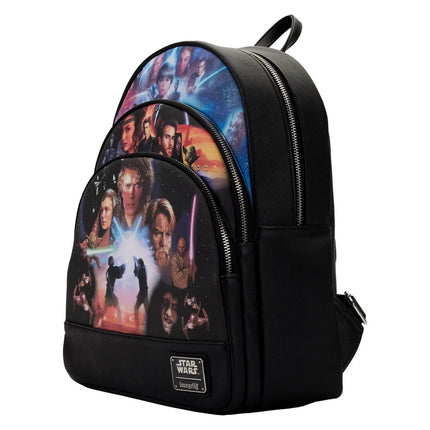Star Wars Trilogy Prequel Triple Pocket Mini Backpack- side view