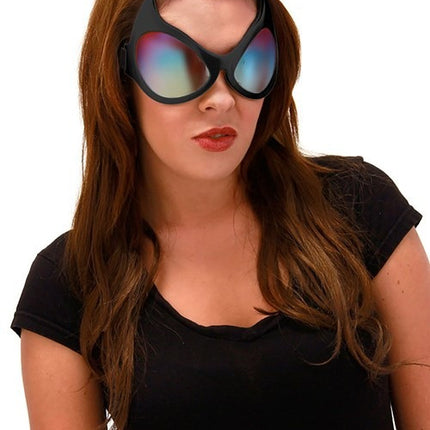 Rainbow Cat Eye Goggles- worn by model
