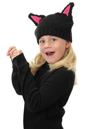 Cat Knit Beanie- worn by child model