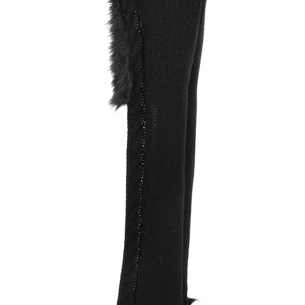 Cat Knit Hood- back view