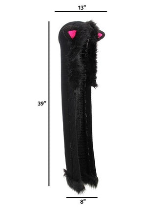 Cat Knit Hood- measurements