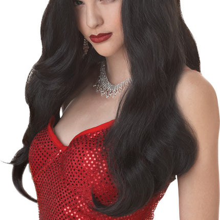 SILVER SCREEN SINSAT BLACK WIG