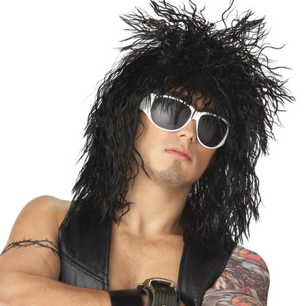 DUDE ROCKIN BLACK WIG