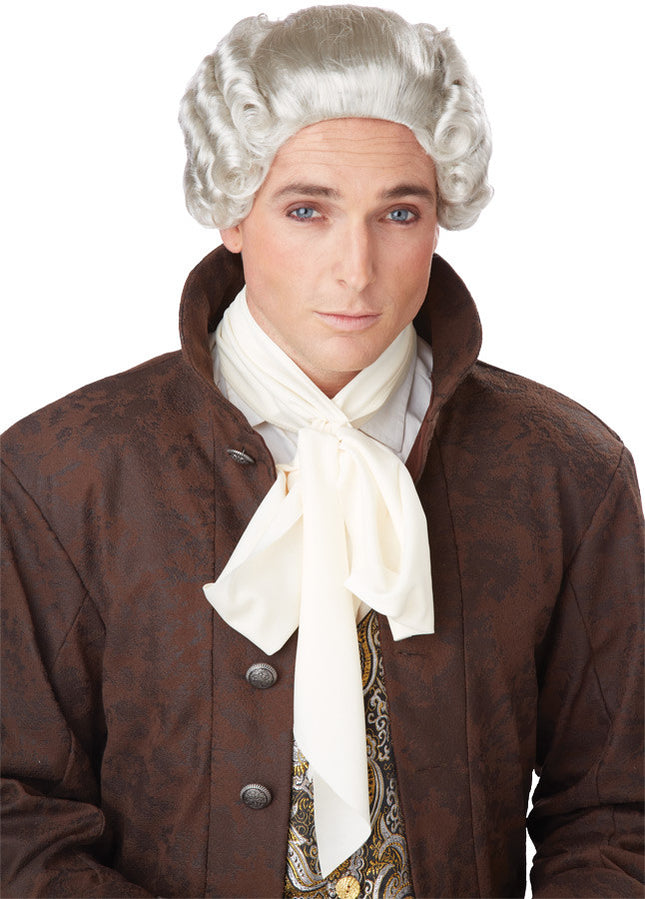 18TH CENTURY PERUKE GREY WIG