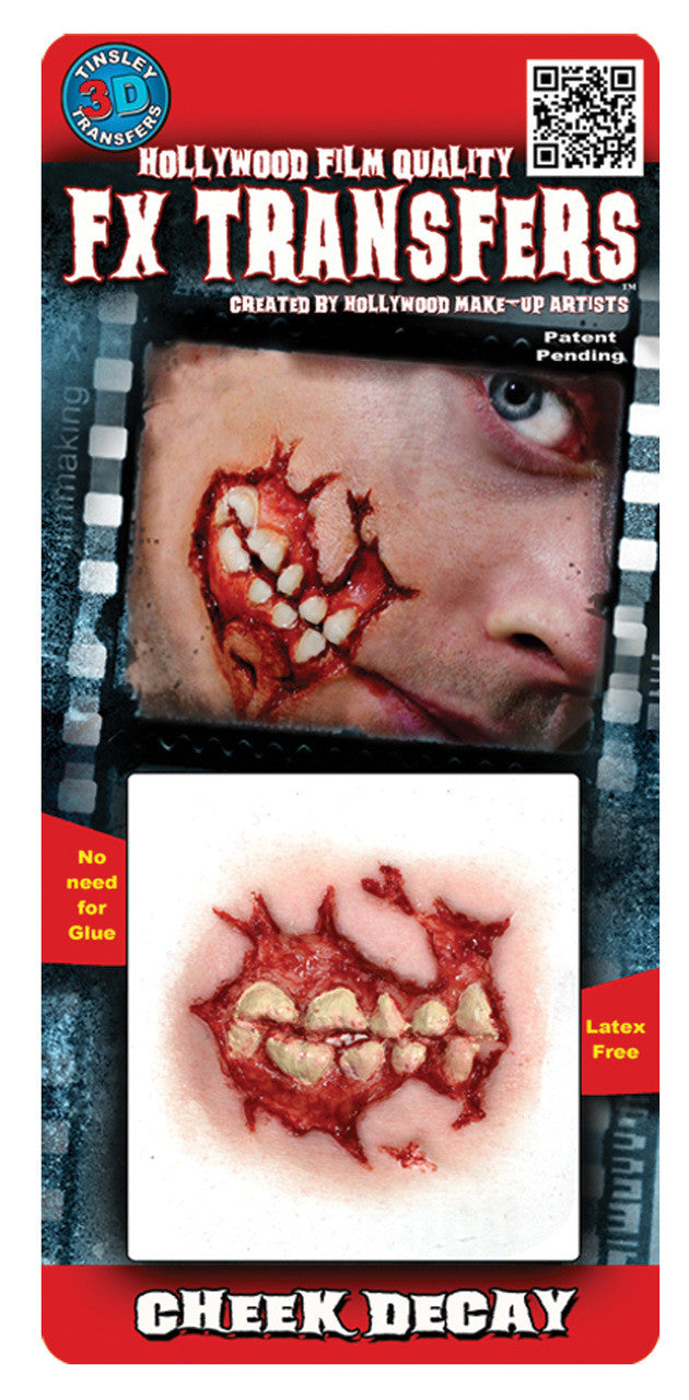 CHEEK DECAY 3D PROF TATTOO