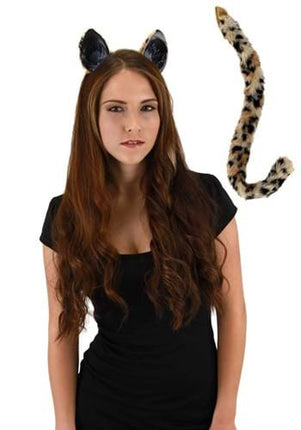 Cheetah Ears & Tail Set- worn by adult model