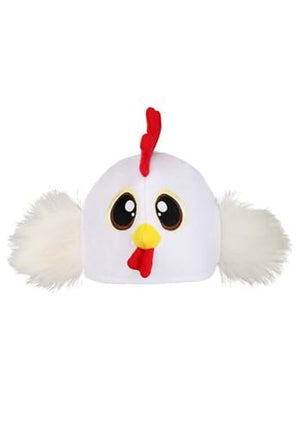 Plush Chicken Hat- front view