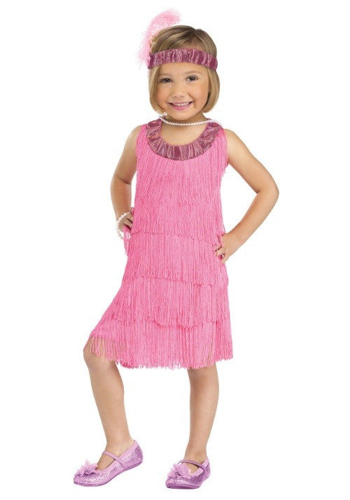'20s Pink Flapper Toddler Costume