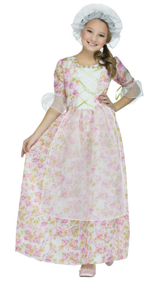 Colonial Girl Child Costume- front view