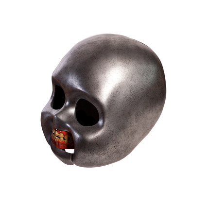 Left side of Good Guys Skull Prop