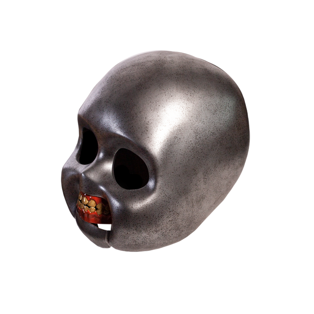 Left side of Good Guys Skull Prop