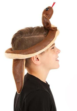 Cobra Sprazy Toy Hat- worn by child model, side view