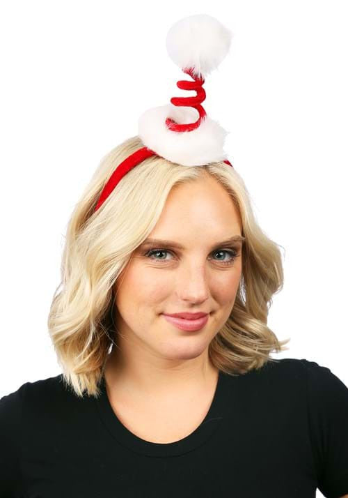 Cocktail Springy Santa Headband- worn by adult model