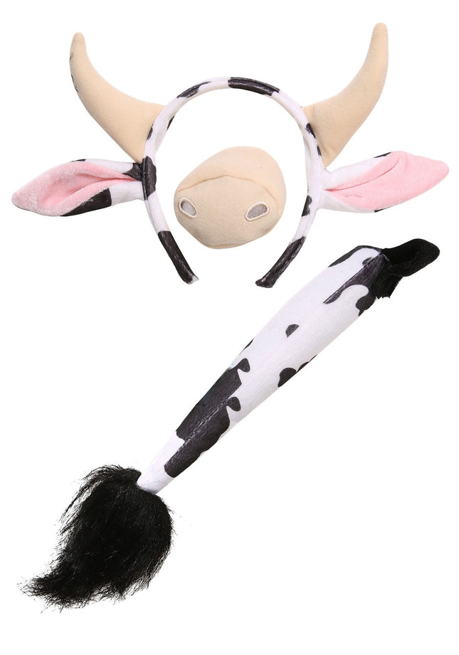 Cow Ears Headband Nose & Tail Kit