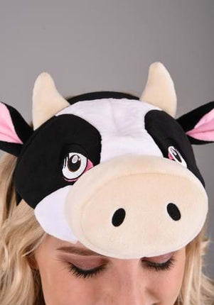 Cow Plush Headband & Tail Kit- headband up close