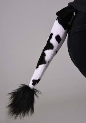 Cow Plush Headband & Tail Kit- tail up close