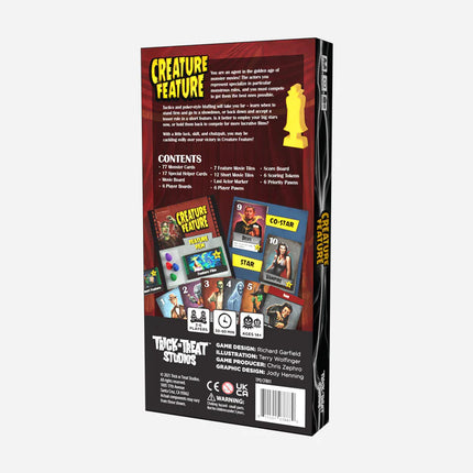 Richard Garfield's Creature Feature Game- back of box