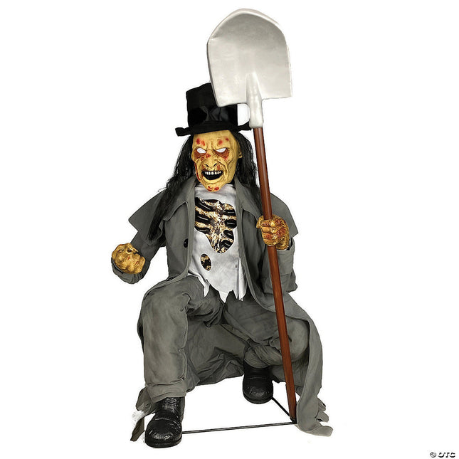 Crouching Grave Digger Animated Prop- front view