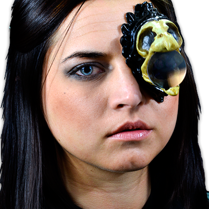 Crow Monocle Mask