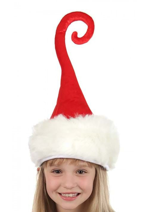 Curly Q Santa Plush Hat- worn by child model