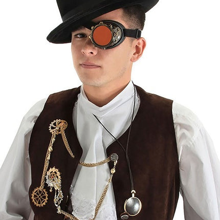 CyberSteam Eyepatch Goggle- worn by model 2