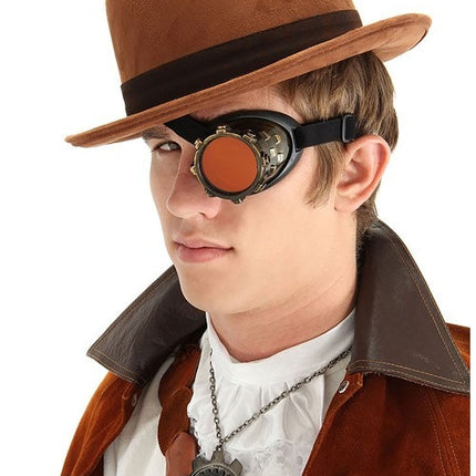 CyberSteam Eyepatch Goggle- worn by model