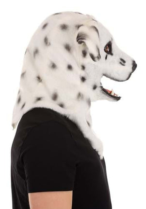 Dalmatian Mouth Mover Mask- side view mouth open