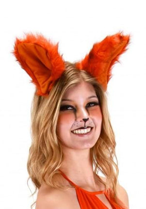 Deluxe Oversized Fox Ears Headband- worn by adult model