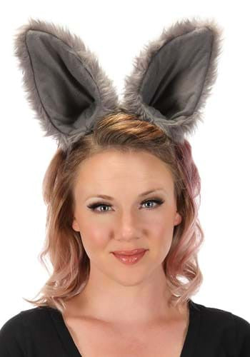 Deluxe Wolf Ears Headband- worn by adult model