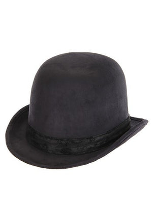 Derby Hat Black- angled view