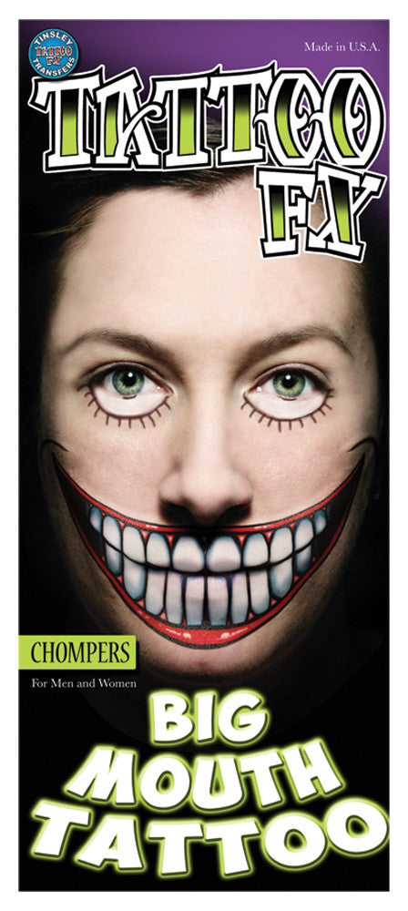 CHOMPERS BIG MOUTH TATTOO