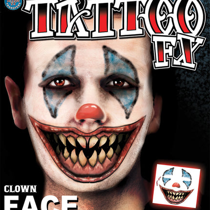 Clown Face Tattoo