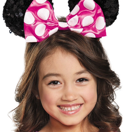 PINK MINNIE CHILD SEQUIN EARS