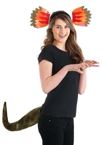 Dilophosaurus Headband & Tail Kit- worn by model
