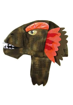 Dilophosaurus Sprazy Toy Hat- side view
