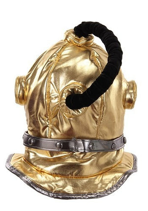 Gold Diving Bell Plush Helmet- back view