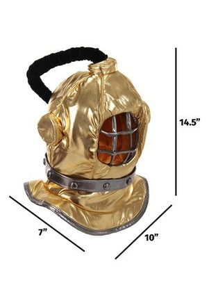 Gold Diving Bell Plush Helmet- measurements