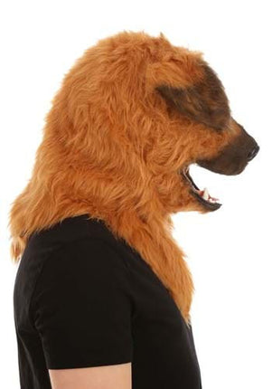 Dog Mouth Mover Mask- worn by model side view