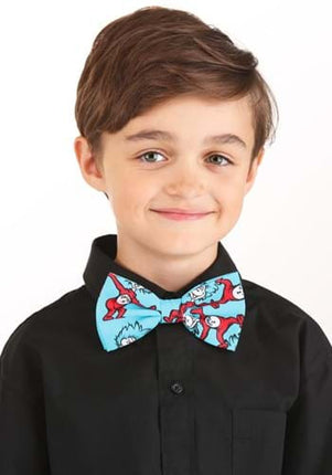 Dr. Seuss- Bow Tie Set- child wearing thing 1 & 2 bow tie