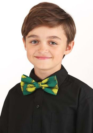 Dr. Seuss- Bow Tie Set- child wearing the grinch bow tie