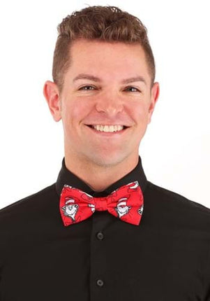 Dr. Seuss- Bow Tie Set- adult wearing cat in the hat bow tie