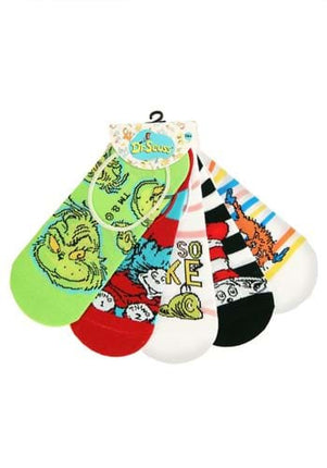 Dr. Seuss- No Show Socks Set- on packaging
