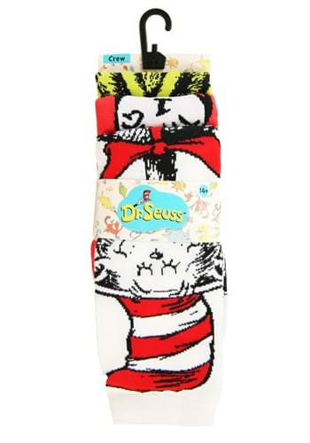 Dr. Seuss- 3 Pair Crew Sock Set- in packaging