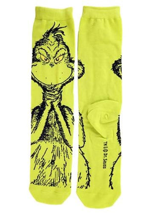 Dr. Seuss- 3 Pair Crew Sock Set- the grinch pair